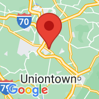 Map of Brownsville, PA US